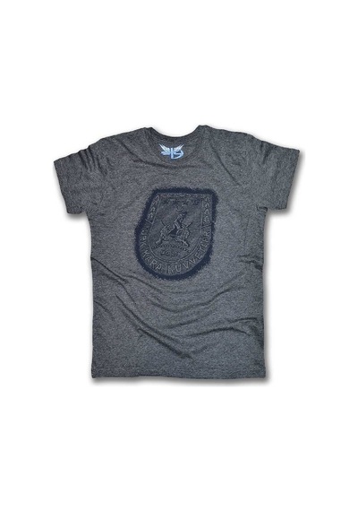 Kara Kuvvetleri Logo Kadın Kısa Kollu T-Shirt - Gri Çok Renkli