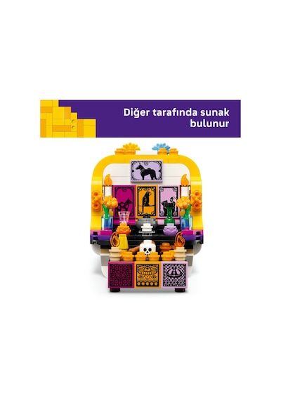 LEGO® Ölüler Günü 40811 – 9 Yaş ve Üzeri Çocuklar için Dekoratif Kafatası ve Sunak Modeli Oyuncak Yapım Seti, Hediye Fikri (471P)