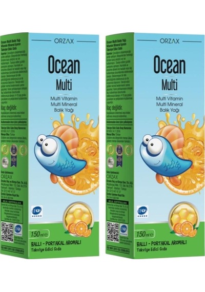 Ocean Multi Balık Yağı 150 Ml 2 Adet