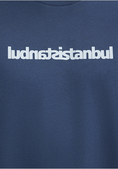 Mavi - İstanbul Baskılı Mavi Tişört 0613591-80790 Mavi