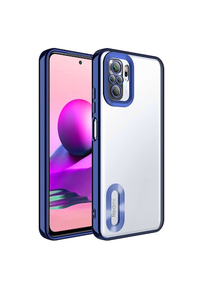 Xiaomi Redmi Note 10 Kılıf Kamera Lens Korumalı Logo Gösteren İnce Hafif Vardar Rose Gold