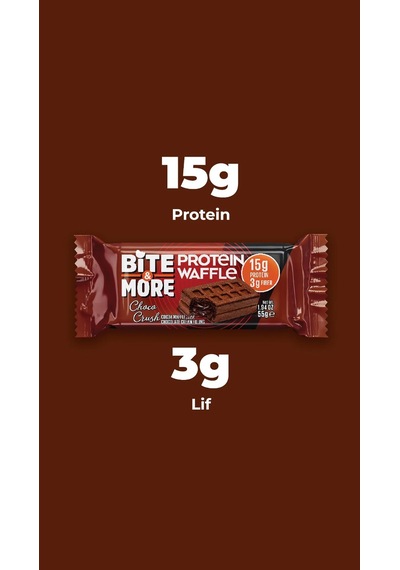 Bite&more Protein Waffle 55 Gram X 12 Adet Çikolata