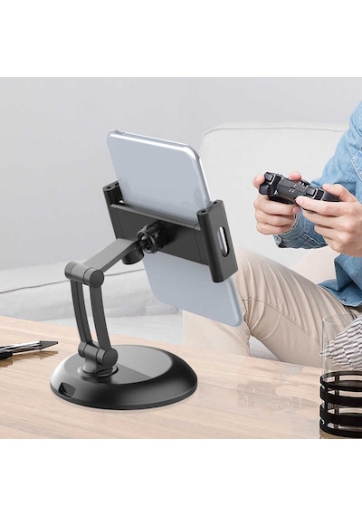 Masaüstü Telefon & Tablet Tutucu Standı 5-12.9 İnç Uyumlu, Abs+pc Malzeme, Katlanır Ve Taşınabilir