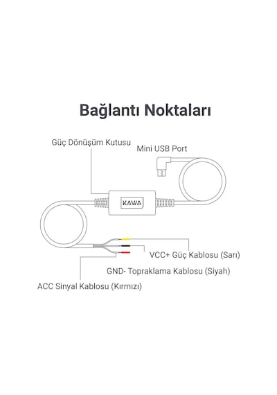 Kawa Pt01 D8 Uyumlu Mini Usb Park Modu Bağlantı Kiti