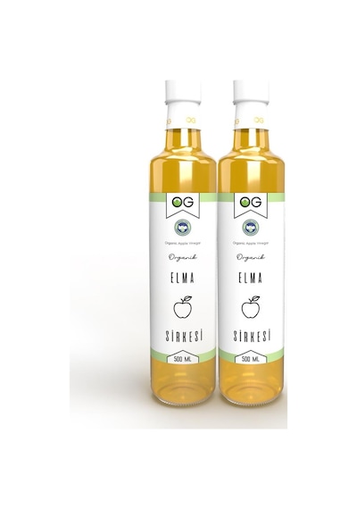 OG natural 2 Adet Organik Elma Sirkesi 500 Ml 500 ML