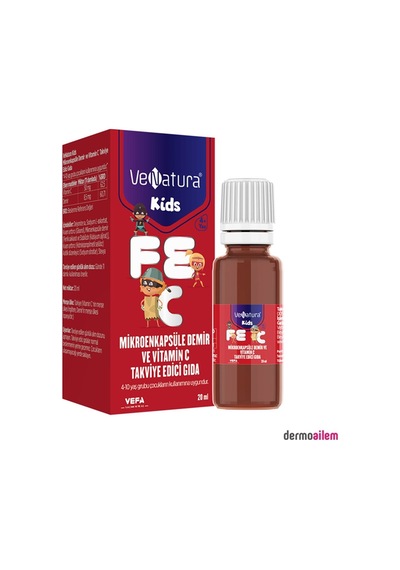 Venatura Kids Mikroenkapsüle Demir Ve Vitamin C Damla 20 Ml