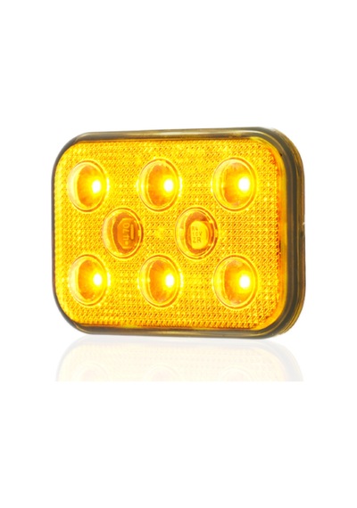 Sanel Animasyonlu 12-24V Universal Kare 6'Led Dış Mekan Uyumlu Sarı SBDF6Y