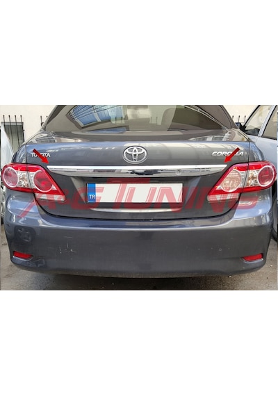 Toyota Corolla Krom Bagaj Çıtası 2011-2013 Paslanmaz Çelik N11.6024