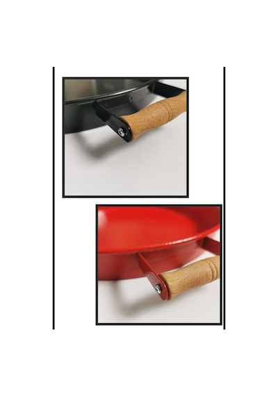 51 CM Siyah 37 CM Kırmızı 2 Li Metal Yuvarlak Tepsi Sunum Tep .