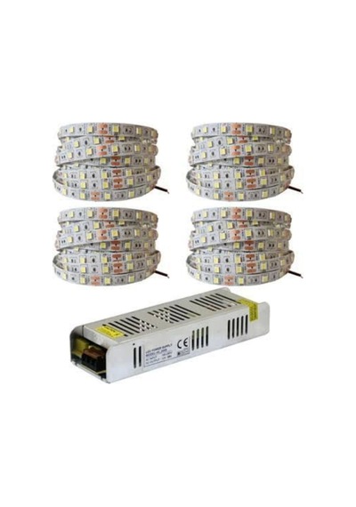 20 Metre 3 Cipli Günışığı Şerit Led Ve 25 Amper Trafo Metrede 60 Led