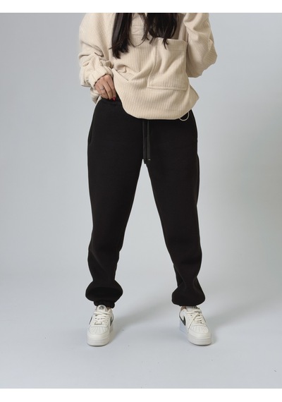 Cocopelli Şardonlu Siyah Kadın Jogger Eşofman Coc2543