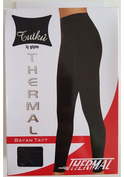 Tutku Termal Kadın Tayt Siyah