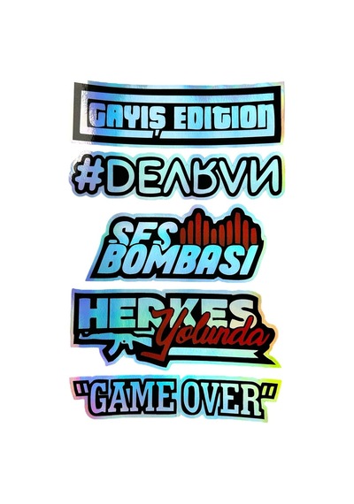 Gayış Edıtıon Ses Bombası Devran Herkes Game Over Hologram Sticker 30x20