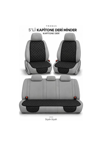 Volkswagen Taigo 2022+ Suni Deri Kapitone Minder 5 Parça 71205586