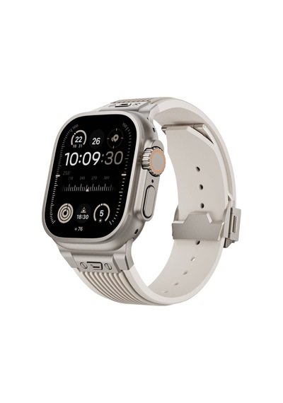 Apple Uyumlu Watch 44mm Zore Krd-113 Spor Görünümlü Silikon Kordon