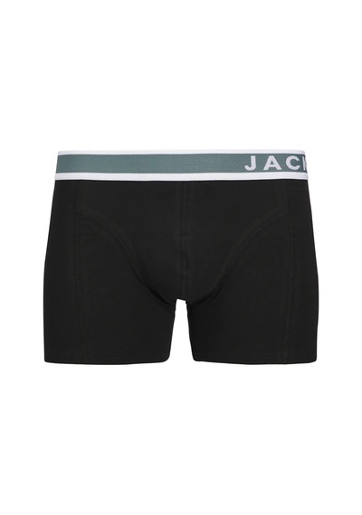 Jack & Jones Jaceaston Solid Erkek 3 Lü Set Siyah Boxer 12281991 Çok Renkli