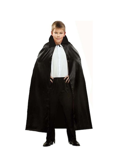 Siyah Renk Yakalı Halloween Pelerini 90 Cm