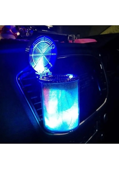 Swm G05 Pro Premıum Dct Araca Uygun Rgb 7 Renkli Led Işıklı Araç İçi Küllük