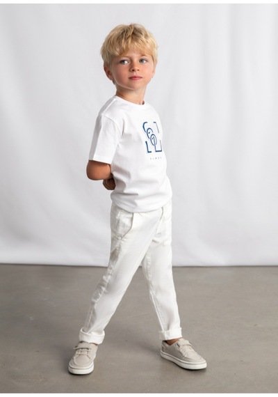Erkek Çocuk Gabardin Pantolon 512 Beyaz