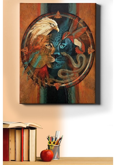 Webstyle Sayılarla Boyama Seti Kasnaklı Erk Hayvanları 50 X 65 Cm