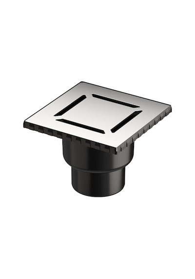 Kare 5608280 Duş Kanalı Çıkışlı 15x15 Cm Dk 100 Kapak Parlak Krom Diğer