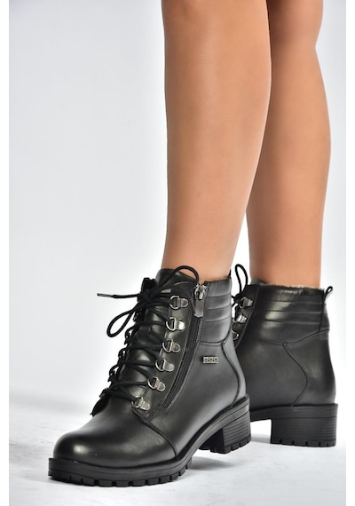 Fox Shoes V555085503 Siyah Hakiki Deri Comfort Ortopedik Taban Kadın Bot Siyah-hakiki Deri Fox Shoes V555085503 Siyah Hakiki Deri Comfort Ortopedik Taban Kadın Bot Siyah-hakiki Deri