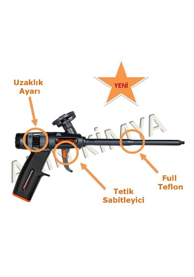 Somafix Poliüretan Köpük Tabancası Tetik Sabitleyicili Sfx5473