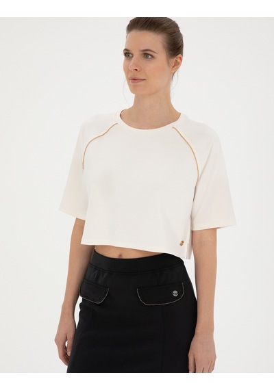Pierre Cardin Kadın Ekru Sweatshirt 50284069-vr019 Ekru
