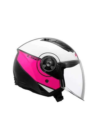 Ls2 Airflow Cover Açık Motosiklet Kaskı Beyaz - Pembe