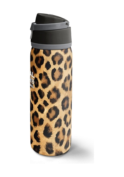 Coral High Kahverengi Leopar Desenli Pipetli Ve Direkt İçim Çelik Termos 800 Ml 38541 Bej - Kahverengi