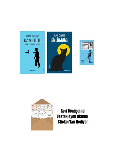 Kan Ve Gül + Gizliajans + Cehennem Çiçeği + Okuma Sticker'ları