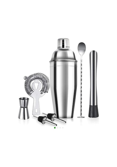 Paslanmaz Çelik Kokteyl Shaker Seti, 7 Parça Set