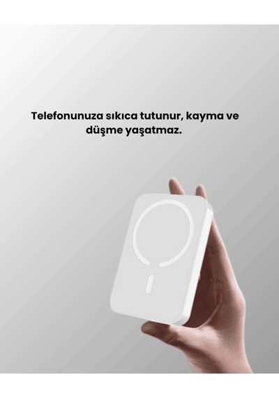 Kablosuz Magsafe Powerbank Apple iPhone Uyumlu, 10000 Mah, Isı Dağılımlı Diğer 78893490