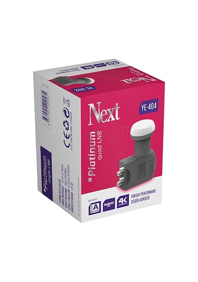 Next Ye 404 Platinum Seri 4 Lü Lnb 4K F Konnektör