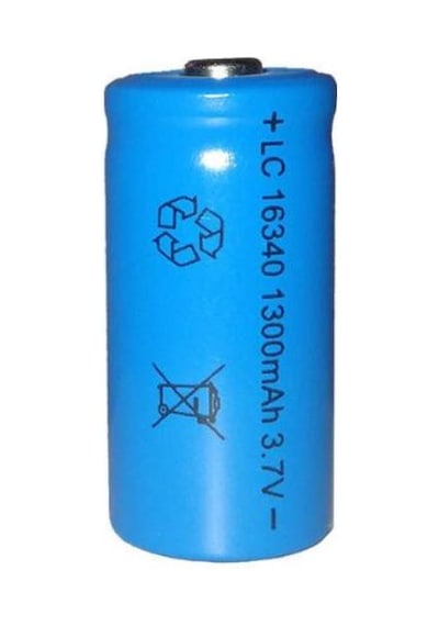 16340 Cr123A 1300Mah 3.7V Li On Şarjlı Pil 500 800 Cycle