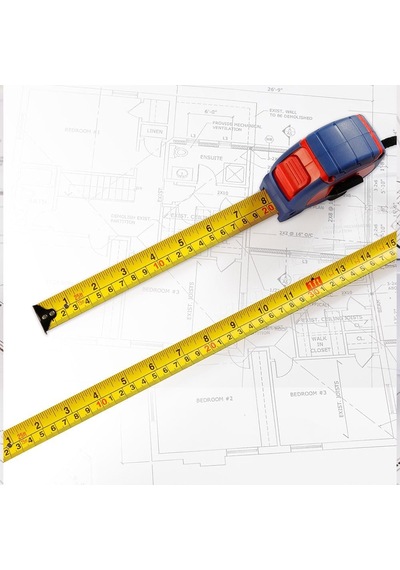 Lexroo Wp261009 5mx19mm/16ft. Naylon Kaplama Sarı Çelik Şerit Metre 5 / 19 MM