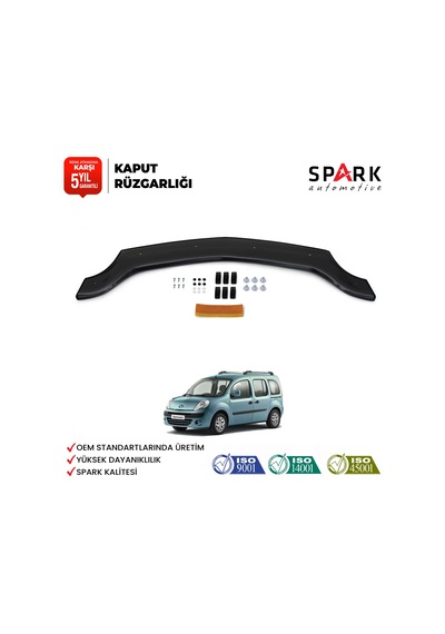 Renault Kangoo 2008-2013 Yıl Aralığı Uyumlu Kaput Rüzgarlığı 3mm