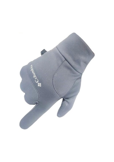 Single Sword Tam Parmak Softshell Dokunmatik Parmak Özellikli Eldiven Gri