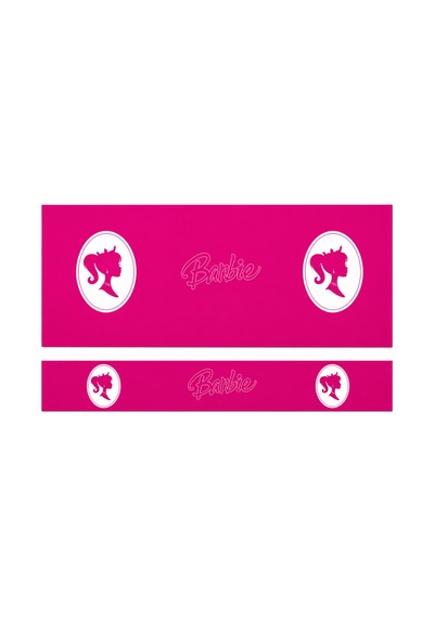 Oem Barbie Pembe Tasarımlı 2'li Torpido Ve Pandizot Koruyucu Havlu Seti