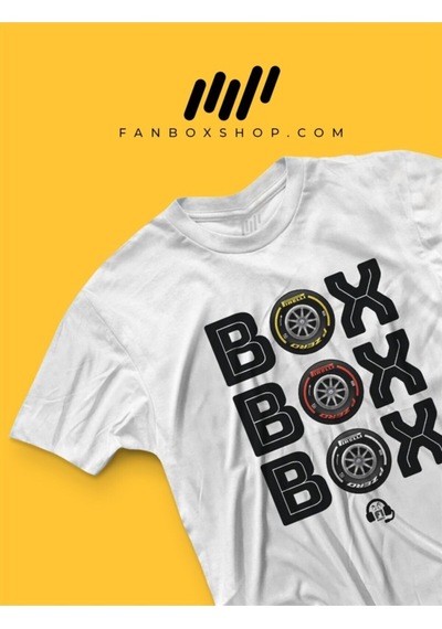 Flood Of Style Box Box Box T-shirt Beyaz