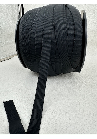 1.7 Cm Grogren Lastik-5 Metre - Siyah
