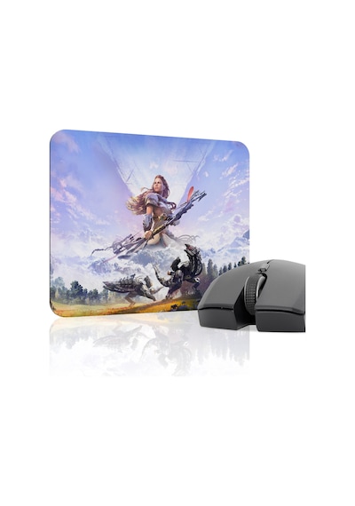 Horizon Zero Kaymaz Dikişli Kauçuk Oyuncu Mousepad V1 - 22x18 Gaming Mouse Pad Fare Altlığı