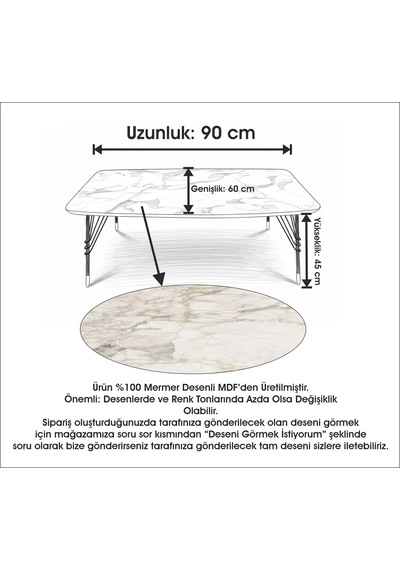 Mermer Desenli Mdf Orta Sehpa 90x60 Cm Metal Ayaklı Modern Salon Sehpası Mermer Desenli Mdf Mermer Desenli Mdf Orta Sehpa 90x60 Cm Metal Ayaklı Modern Salon Sehpası Mermer Desenli Mdf