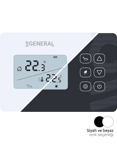 General Mitra Ht290s Rf Mod Seçenekli Kablosuz Oda Termostatı