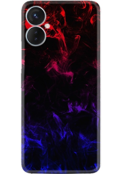 Tecno Camon 19 Neo Kilif Silikon Desen Blue Red Fire 1637 566403622
