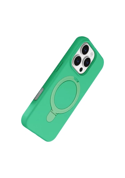 Newface Apple İphone 16 Pro Max Regal Magsafe Standlı Kapak - Yeşil