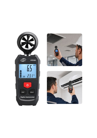 Benetech Gt8160 Mini Anemometre Rüzgar Hızı Ve Sıcaklık Ölçer