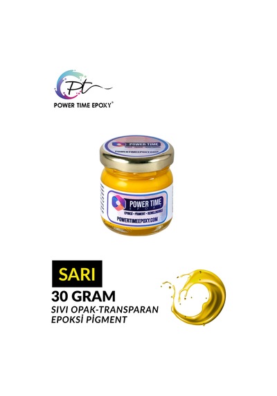 Opak & Transparan Sıvı Pigment Boya / Sarı / Epoksi Için