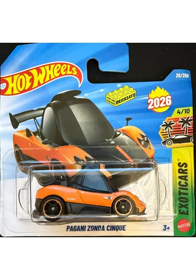 Hot Wheels Tekli Arabalar Pagani Zonda Cinque Jjk75 Exoticars Çok Renkli