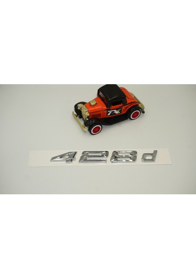 Bmw 428D Bagaj Krom Metal 3M 3D Yazı Logo